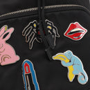 PRADA Hand Bag Nylon 2way Black Silver Auth 158945SAM-22