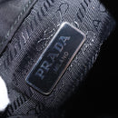 PRADA Hand Bag Nylon 2way Black Silver Auth 158945SAM-25