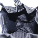 PRADA Hand Bag Nylon 2way Black Silver Auth 158945SAM-26