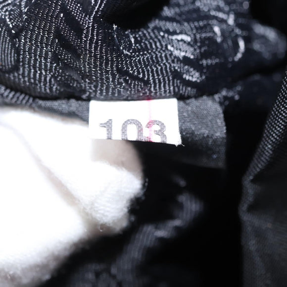 PRADA Hand Bag Nylon 2way Black Silver Auth 158945SAM