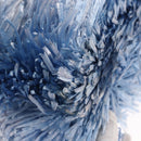 PRADA Hand Bag Raffia Blue Gold Auth 158947V-15