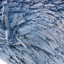 PRADA Hand Bag Raffia Blue Gold Auth 158947V-16