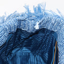 PRADA Hand Bag Raffia Blue Gold Auth 158947V-18