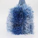 PRADA Hand Bag Raffia Blue Gold Auth 158947V-4