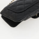 CHANEL Matelasse Chain Eco bag Bag Caviar Skin Black Gold CC Auth 158950SAM-9