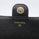 CHANEL Matelasse Chain Eco bag Bag Caviar Skin Black Gold CC Auth 158950SAM-18