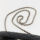 CHANEL Matelasse Chain Eco bag Bag Caviar Skin Black Gold CC Auth 158950SAM-8