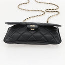 CHANEL Matelasse Chain Eco bag Bag Caviar Skin Black Gold CC Auth 158950SAM-5