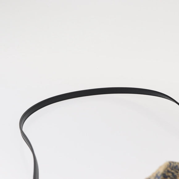 LOEWE Hand Bag Raffia 2way Light Blue Silver Auth 158951SAV