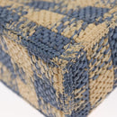 LOEWE Hand Bag Raffia 2way Light Blue Silver Auth 158951SAV-18