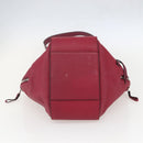 LOEWE Hammock Hand Bag Leather 2way Bordeaux Silver Auth 158952SAV-5