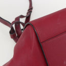 LOEWE Hammock Hand Bag Leather 2way Bordeaux Silver Auth 158952SAV-16