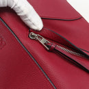LOEWE Hammock Hand Bag Leather 2way Bordeaux Silver Auth 158952SAV-21