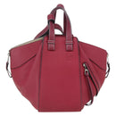 LOEWE Hammock Hand Bag Leather 2way Bordeaux Silver Auth 158952SAV-13