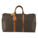 LOUIS VUITTON Monogram Keepall 50 Boston Bag M41426 LV Auth 158956-2