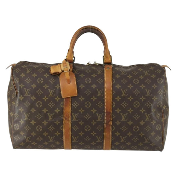 LOUIS VUITTON Monogram Keepall 50 Boston Bag M41426 LV Auth 158956