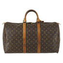 LOUIS VUITTON Monogram Keepall 50 Boston Bag M41426 LV Auth 158956-3