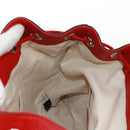 GUCCI Bamboo Backpack Leather Red Silver 370833 Auth 158958V-28