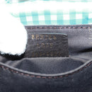 FENDI Mamma Baguette Shoulder Bag Nylon Light Blue Gold Auth 158965V-24