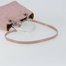 Christian Dior Lady Dior Canage Hand Bag Nylon 2way Pink Silver Auth 158969-8