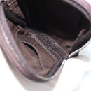 GUCCI GG Canvas Guccissima Pouch Leather Brown Silver 162351 Auth 158971-10