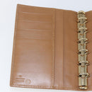 GUCCI Day Planner Cover Leather Beige Gold 031 4463 1067 Auth 158975-14