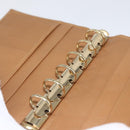 GUCCI Day Planner Cover Leather Beige Gold 031 4463 1067 Auth 158975-17