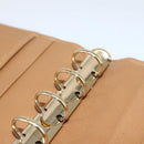 GUCCI Day Planner Cover Leather Beige Gold 031 4463 1067 Auth 158975-18