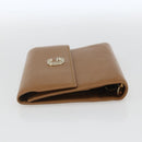 GUCCI Day Planner Cover Leather Beige Gold 031 4463 1067 Auth 158975-4
