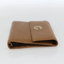 GUCCI Day Planner Cover Leather Beige Gold 031 4463 1067 Auth 158975-5