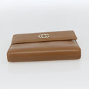 GUCCI Day Planner Cover Leather Beige Gold 031 4463 1067 Auth 158975-7
