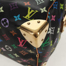 LOUIS VUITTON Monogram Multicolor Speedy 30 Hand Bag Black M92642 Auth 158977V-14