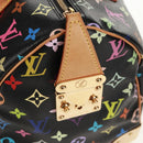 LOUIS VUITTON Monogram Multicolor Speedy 30 Hand Bag Black M92642 Auth 158977V-21