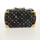 LOUIS VUITTON Monogram Multicolor Speedy 30 Hand Bag Black M92642 Auth 158977V-5