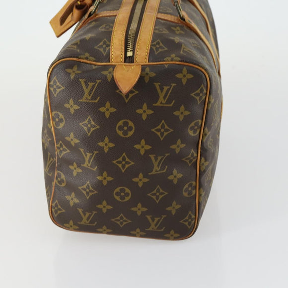LOUIS VUITTON Monogram Sac Souple 35 Boston Bag M41626 LV Auth 158985