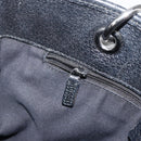 GUCCI GG Canvas Tote Bag Black Silver 120840 Auth 158987-20