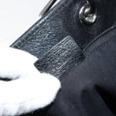 GUCCI GG Canvas Tote Bag Black Silver 120840 Auth 158987-12