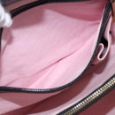 BALLY Hand Bag Leather Black Gold Auth 158990-20