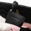 BALLY Hand Bag Leather Black Gold Auth 158990-12