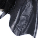 CELINE Shoulder Bag Leather Black Gold Auth 158991-11