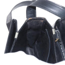 CELINE Shoulder Bag Leather Black Gold Auth 158991-20