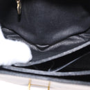 CELINE Shoulder Bag Leather Black Gold Auth 158991-21