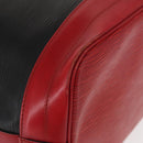 LOUIS VUITTON Epi Noe Shoulder Bag Bicolor Black Red M44017 LV Auth 158992-9