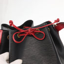 LOUIS VUITTON Epi Noe Shoulder Bag Bicolor Black Red M44017 LV Auth 158992-10