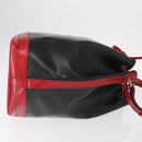LOUIS VUITTON Epi Noe Shoulder Bag Bicolor Black Red M44017 LV Auth 158992-3