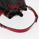 LOUIS VUITTON Epi Noe Shoulder Bag Bicolor Black Red M44017 LV Auth 158992-7