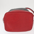 LOUIS VUITTON Epi Noe Shoulder Bag Bicolor Black Red M44017 LV Auth 158992-5