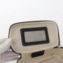Salvatore Ferragamo Pouch PVC Silver Brown Auth 158994-15