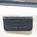 Salvatore Ferragamo Pouch PVC Silver Brown Auth 158994-16