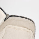 Salvatore Ferragamo Pouch PVC Silver Brown Auth 158994-18